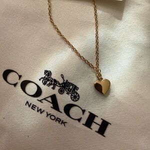 Coach Gold-Tone Heart Necklace
